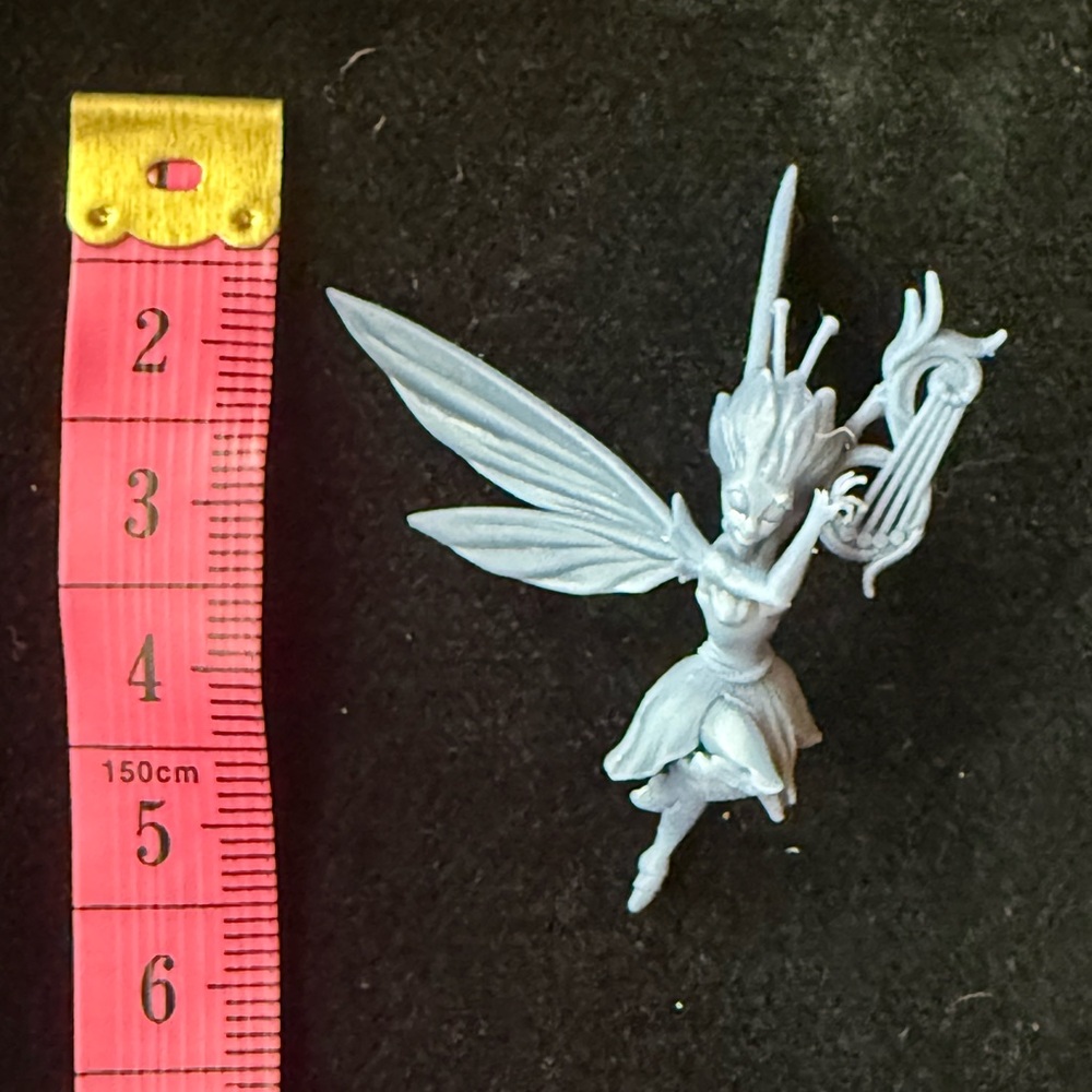 Fairy Miniature with Base, 3D printed, roll play, D&D (P)